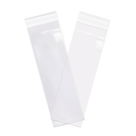 Spartan Industrial - 2" X 8" (1000 Count) Crystal Clear Resealable Cello Poly Bags for Jewelry, Treats, Party Favors - Self Seal