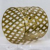 Gold Hollow drum lampshades, unique moroccan pattern small round metal