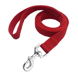 Strong Nylon Dog Leash, 4FT/ 5 FT/ 6FT Dog Leashes for Medium Large Dogs(5FT, Red)