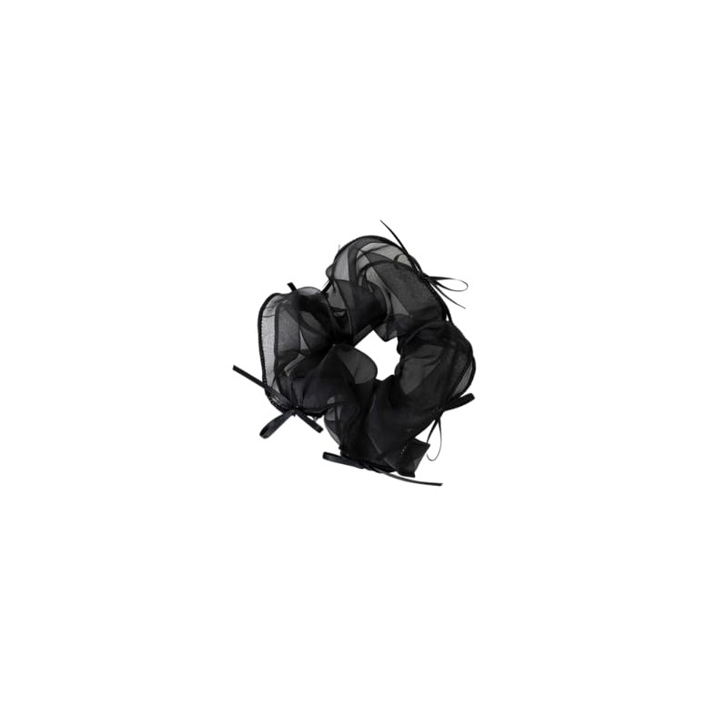 Wigo Large Skelibon Big Scrunchie Women's F, Black, Black