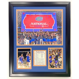 Florida Gators | 2024-2025 Men's College Basketball Champions | Collectible Basketball Memorabilia | Framed Picture and Photo Collage Gifts | (Podium, 18"x22", Framed)