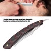 Straight Edge Razor OldFashioned Folding Manual Barber Shaver with Wood