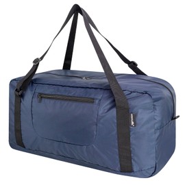 HOLYLUCK Foldable Travel Duffel Bag For Women & Men Luggage Great for Gym, A-Navy Blue-55L, 55L