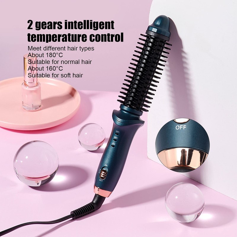 Tbest Rush, Mini Rizador Phoebe Hair B2 en 1 Cepillo