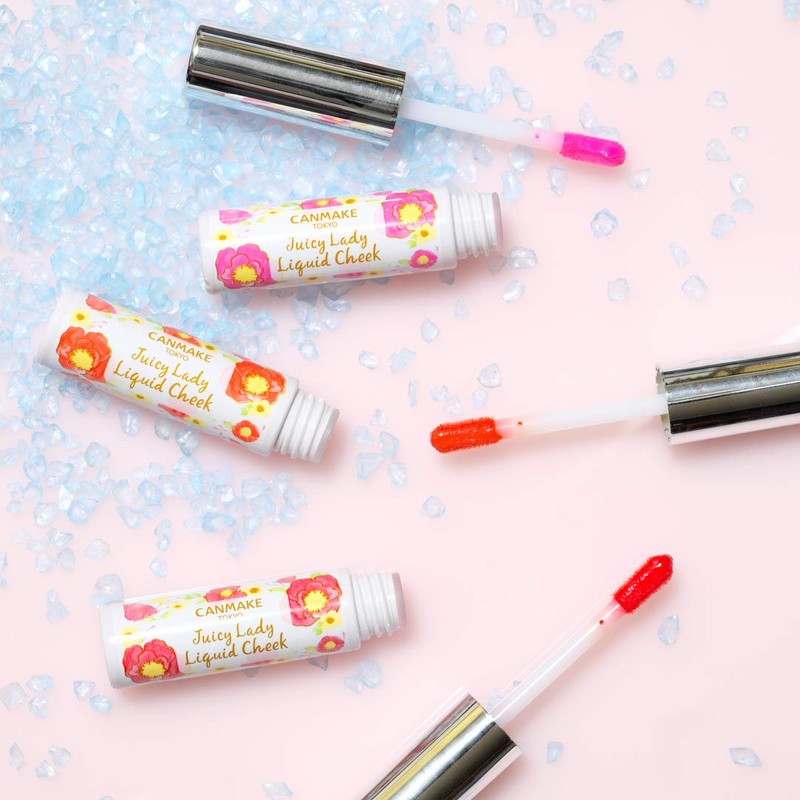 Canmake Juicy Lady Liquid Cheek 02, Mango Orange, 0.1 oz