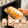 NUTSFLOW 3 Pack Nonstick Carbon Steel Loaf Pans - 9x5