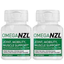 OMEGANZL Original Omega-3 Joint Support Supplement, Best Natural Muscle Relief, Green-Lipped Mussel Oil, 120 Softgels, No Fishy Aftertaste