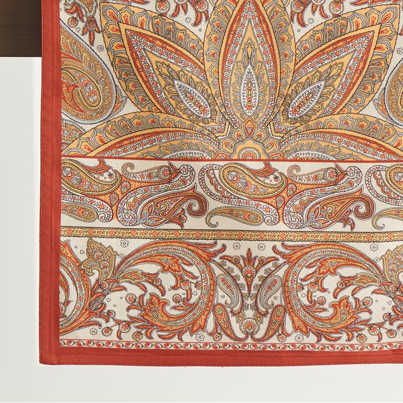 Maison d' Hermine Kashmir Paisley 100% Cotton Table Runner Farmhouse