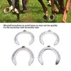 4pcs Horseshoes Aluminum Alloy Light Weight Reliable Practical Horse Riding