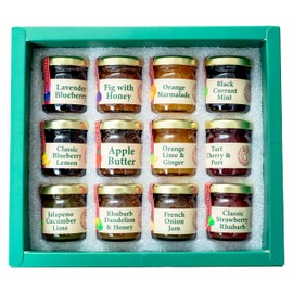 Costume Agent Jelly of the Month Gift Set Christmas Assorted Jam 12 Pack Flavors