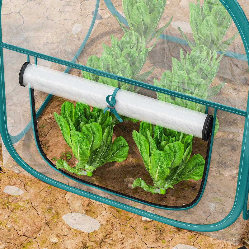 Outsunny Mini-Gartengewächshaus, Mini-Pop-up-Gewächshaus aus durchsichtigem PVC, Überwinterungszelt für drinnen oder