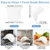 Flour Funnel for KitchenAid Stand Mixers, Clip-On Food-Grade Silicone Pouring