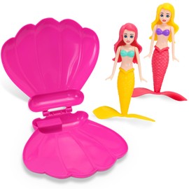 Mermaid Shell Pool Toy, 2PCS Mermaid & 1 Shelll, Mermaid Diving Toys, Swimming Pool Toys, Diving Games Training Children's Gifts, Little Mermaid Party Supplies & Water Toys for Kids Aged 5 & Up