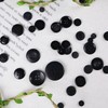 Black Resin Buttons for Crafts, Mixed Sizes Button for Sewing,