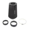 Universal 3/3.5/4" (75/89/100mm) High-Flow Air Filter, Reusable Cone Cold Air