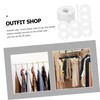 Ciieeo 50Pcs Clothes Dividers with Marker Pen Wardrobe Hangers for