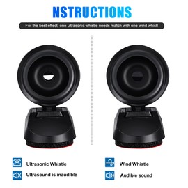 Frienda 20 Pieces Deer Whistles for Vehicles Avoids Collisions, Deer Whistles for Car, Horns for Vehicles Warning Devices with Waterproof Animal Alert for Car and Motorcycle (Black)