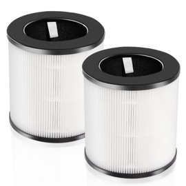 D09 Replacement Filters Compatible with Tailulu D09 Air Purifier Cleaner,3-in-1 H13 Grade True HEPA Replacement Filter,2 Pack