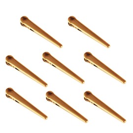 8 Pcs Gold Stainless Steel Clip, Sealing Food Bag Clip Set, Binder Paper Clamps for Home, Kitchen, Office Supplies (106 * 20 * 24 MM)