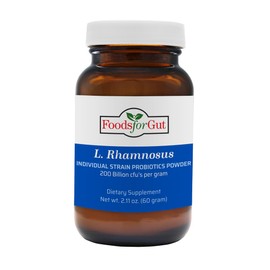 Foods For Gut Lactobacillus Rhamnosus Probiotic Powder 200 Billion cfu's 60 Grams | Digestive & Immune Support | High Potency | L. Rhamnosus