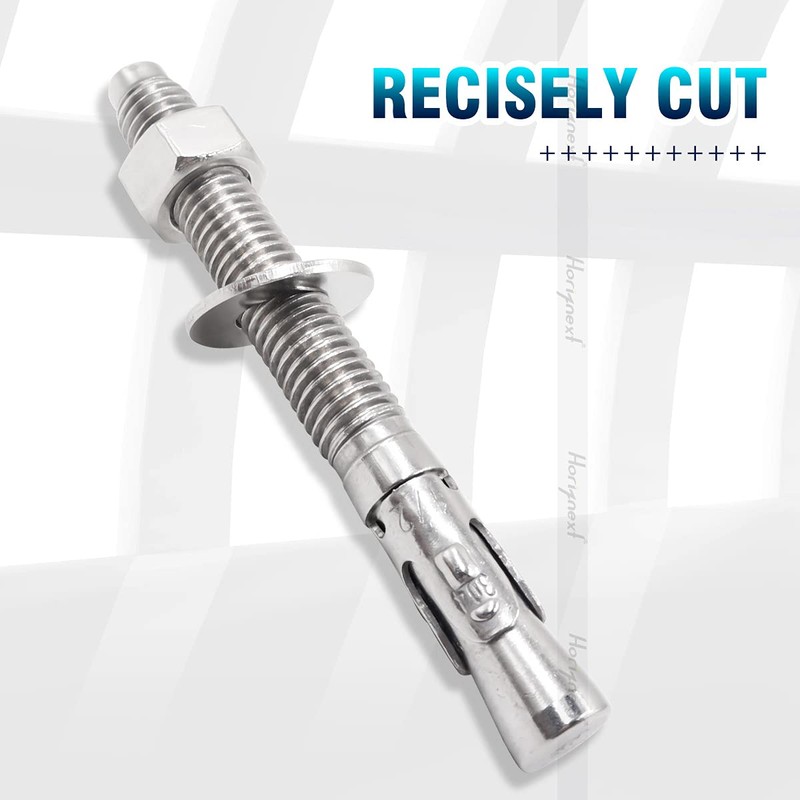 Horiznext 1/2 Concrete Anchors, 1/2 Stainless Steel Wedge Anchors for