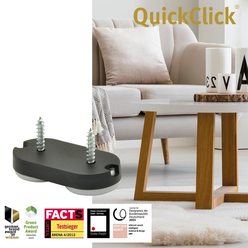 Wagner QuickClick® Chair Glides – Set of 4 for Screwing