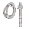 3Pair Rock Climbing Bolt Hanger Stainless Steel Climbing Anchor for