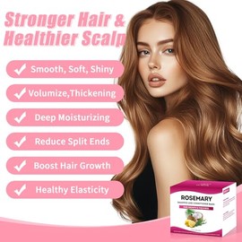 Champú y acondicionador de barra de romero para cabello adelgazante, barra de champú sólido de volumen, engrosamiento y crecimiento del cabello, acond