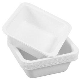 TOPPERFUN 20pcs Weighing Dishes Plastic Weighing Boats Sample Weighing Trays Lab Dishes Portable Weigh Plates Scientific Lab Equipment Plates (White)
