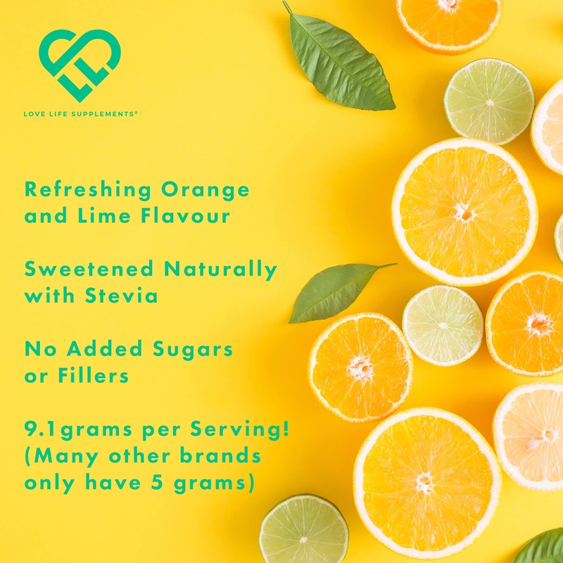 Organic Greens Powder | Orange and Lime Flavour | 273g