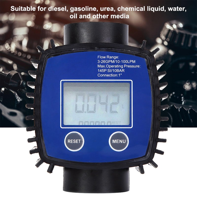Flow Meter, Digital Display, Highly Accurate Water Diesel Flow Meter,