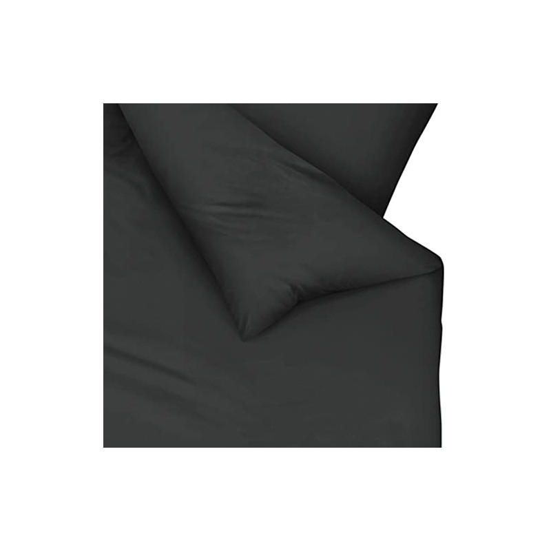 Kaeppel duvet cover set satin anthracite size 80x80 cm /