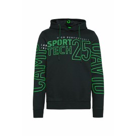 Camp David Men's Hoodie with Large Logo Design, black