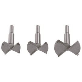 Flintronic dowel drill bits, wood drill bits, Forstner drill bits, flat bottom blind hole bit set, Forstner drill cutter, round shank - wood tools