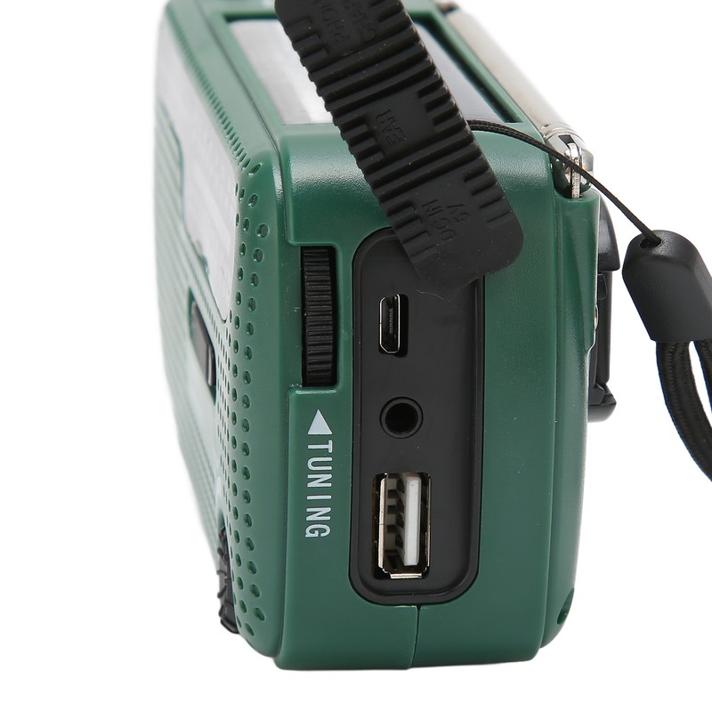 Hand Crank Solar Radio AM FM SW1 SW2 Camping LED