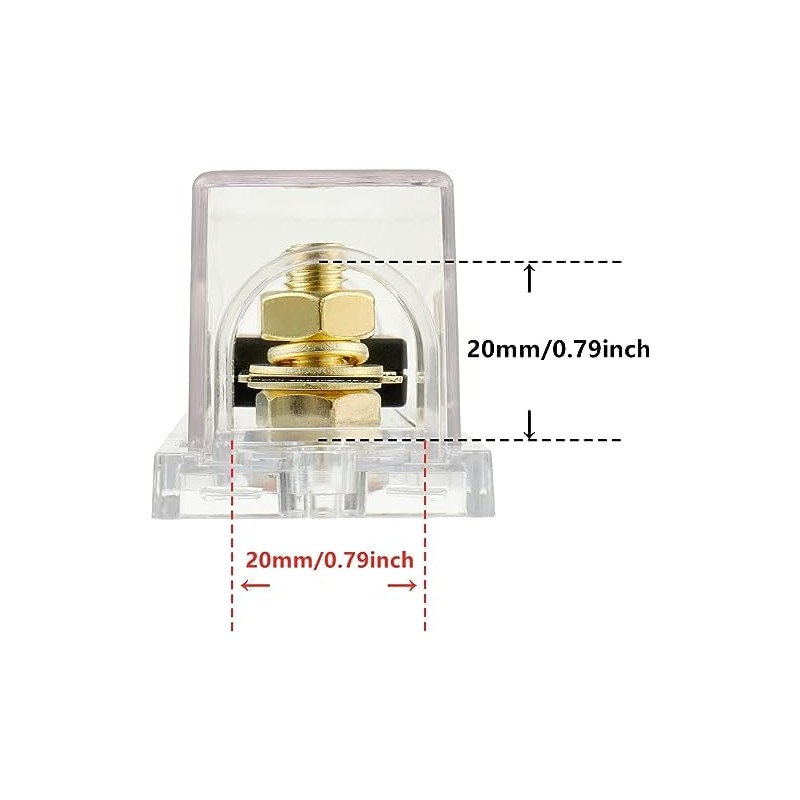 BOJACK 2pcs 20A ANL Fuse Holder and 2pcs 20Amp 32VDC