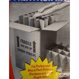 Packrite Dish/Glass Partition Packing Kit Corrugated Dividers Kitchen Moving NEW