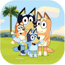 Bluey 17cm Square Paper Plate 8 pack