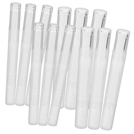 Baluue 12pcs Refillable Nail Oil Pens Empty Lip Gloss Containers with Travel Friendly Nail Art Applicators Durable Transparent Design for Easy Liquid Observation