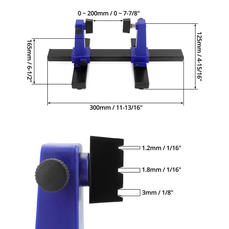QWORK Adjustable Printed Circuit Board Holder Frame, PCB Holder Frame
