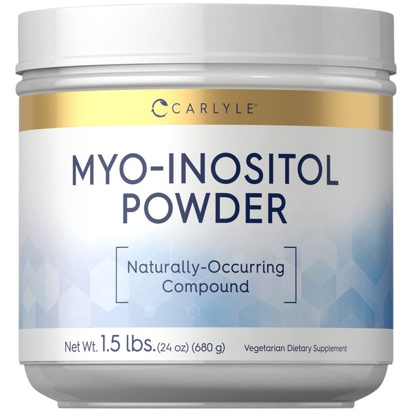 Carlyle Myo-Inositol Powder Supplement | 1.5 lbs | Vegetarian, Non-GMO, Gluten Free