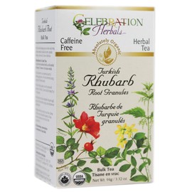 Celebration Herbals Organic Herbal Turkish Rhubarb Root Powder Loose Pack Tea, 3.13 oz