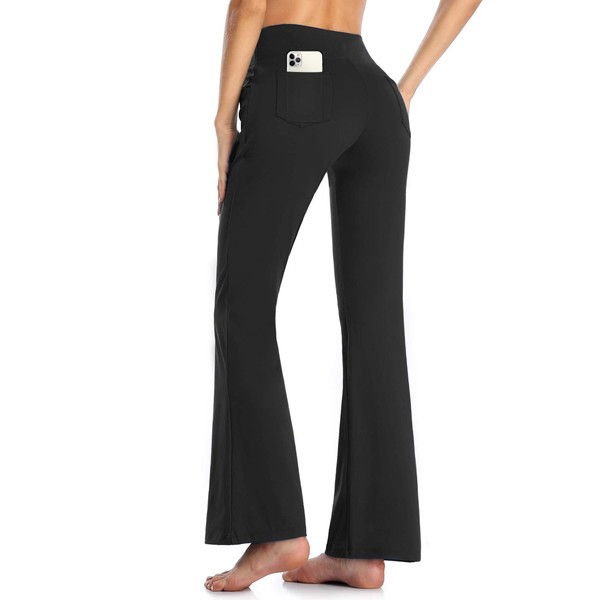 MOVE BEYOND Buttery Soft Women's Bootcut Yoga Pants with 4