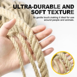 Jute Twine String -33Feet 20mm Friendly Heavy-Duty Rope for Crafts,Construction
