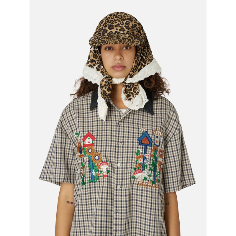 Aelfric Eden Leopard Print Baseball Cap Women Lace Cheetah Head