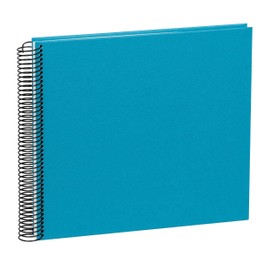 Spiral Album ''Economy'' medium/cream turquoise +++ 20 sheets photo mounting board +++ SCRAP - PHOTOBOOK +++ Quality made by Semikolon