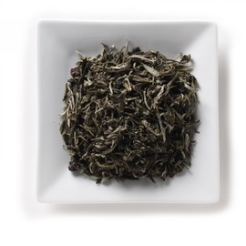 Mahamosa Flavored White Tea and Tea Filter Set: 2 oz Black Fruits Bai Mu Dan (Pai Mu Tan) White Tea, 100 Loose Leaf Tea Filters (Bundle- 2 items)