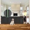 Reinforced 120 Inch Retractable Baby Gates Extra Wide Baby Gate