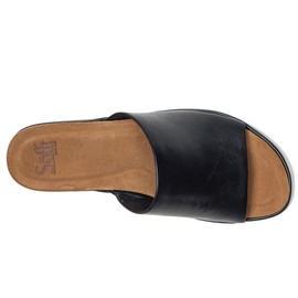 Sofft Women's Cass Sandal, Black Leather, 7.5