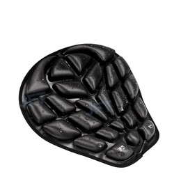 JEMIA Pressure Relief Motorcycle Air Cushion Seat Pad - Universal Fit with Waterproof Black TPU Material for Cruiser Touring Saddles